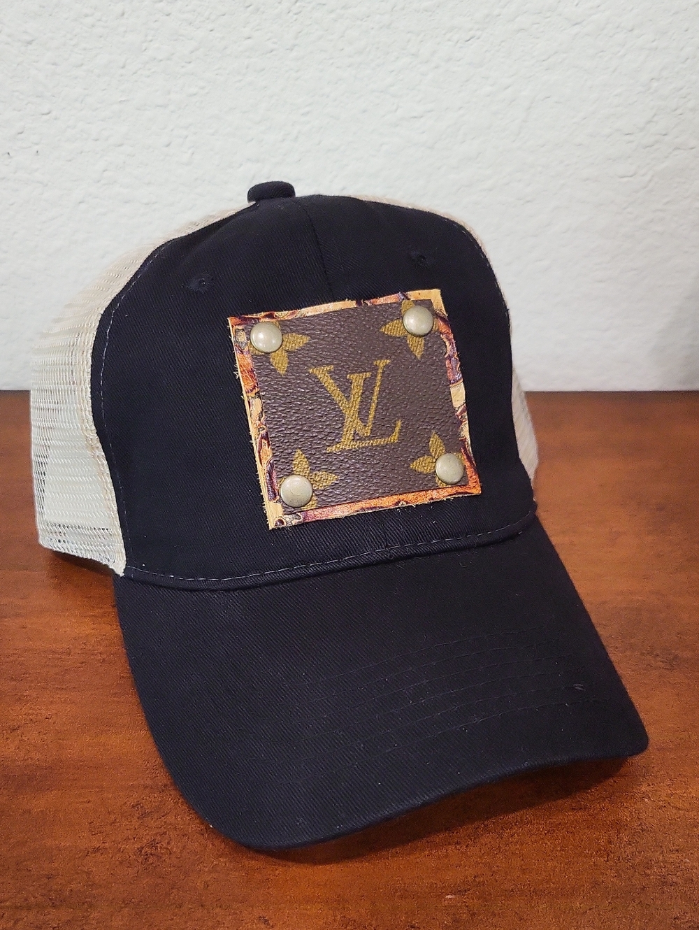 Upcycled Lv Ballcap Hat